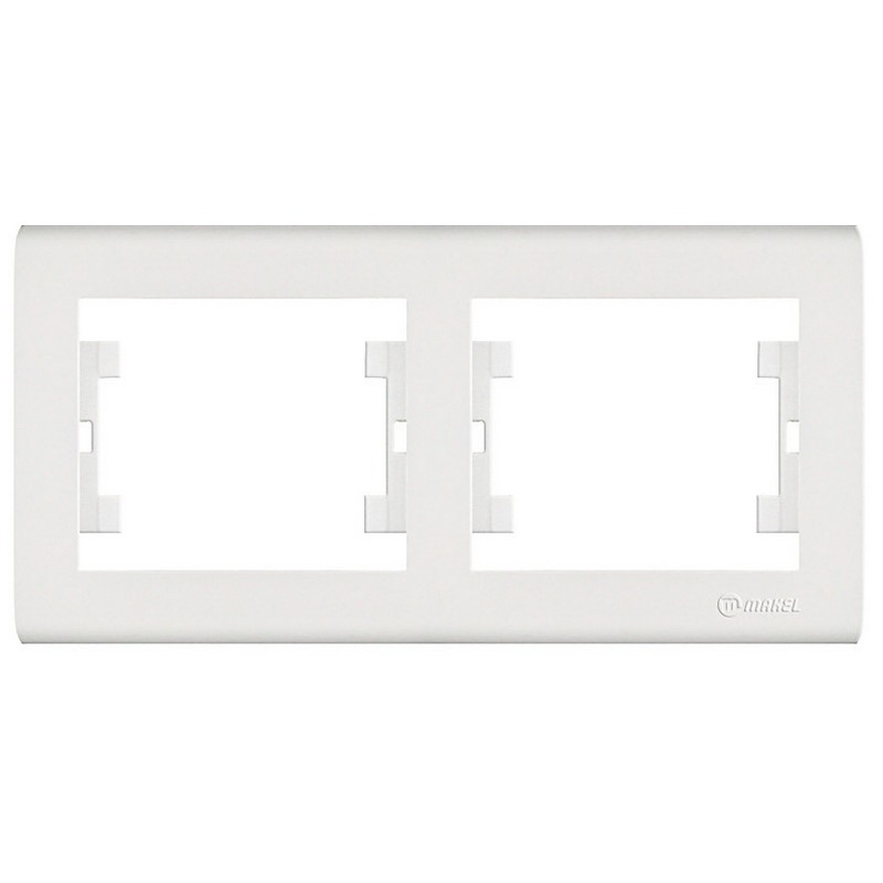 Рамка 2-мест. гориз. бел. MAKEL Manolya 41001702