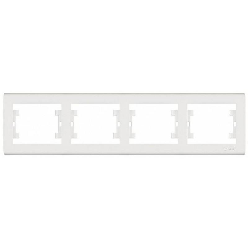 Рамка 4-мест. гориз. бел. MAKEL Manolya 41001704