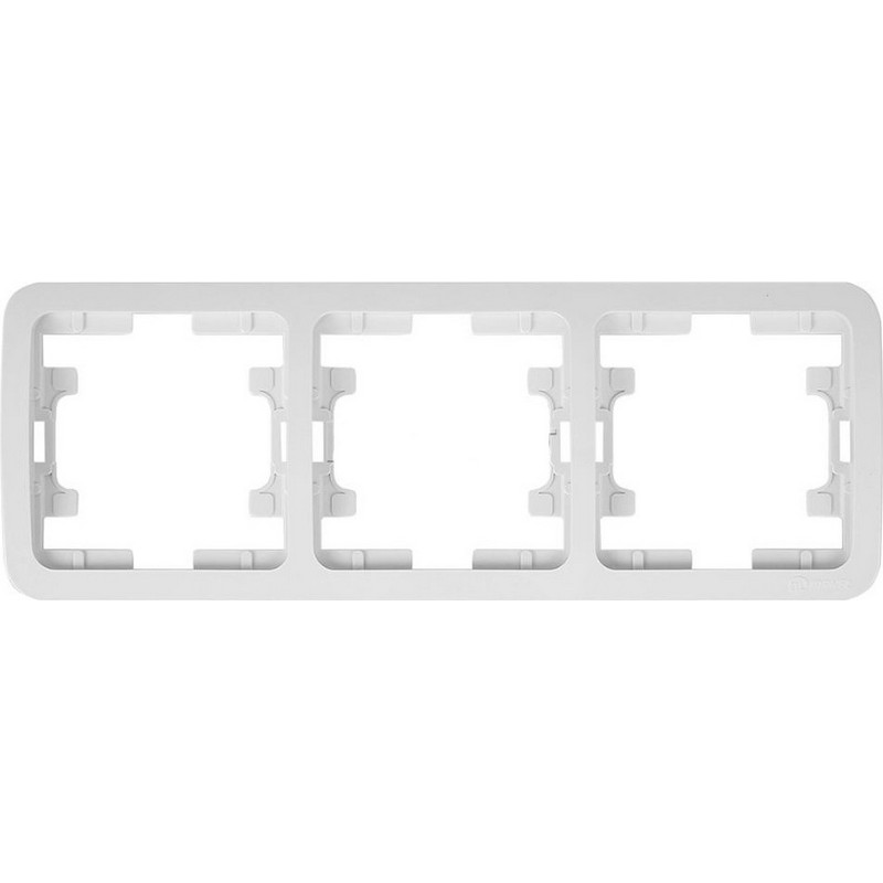 Рамка 3-мест. гориз. белая MAKEL Mimoza 22013