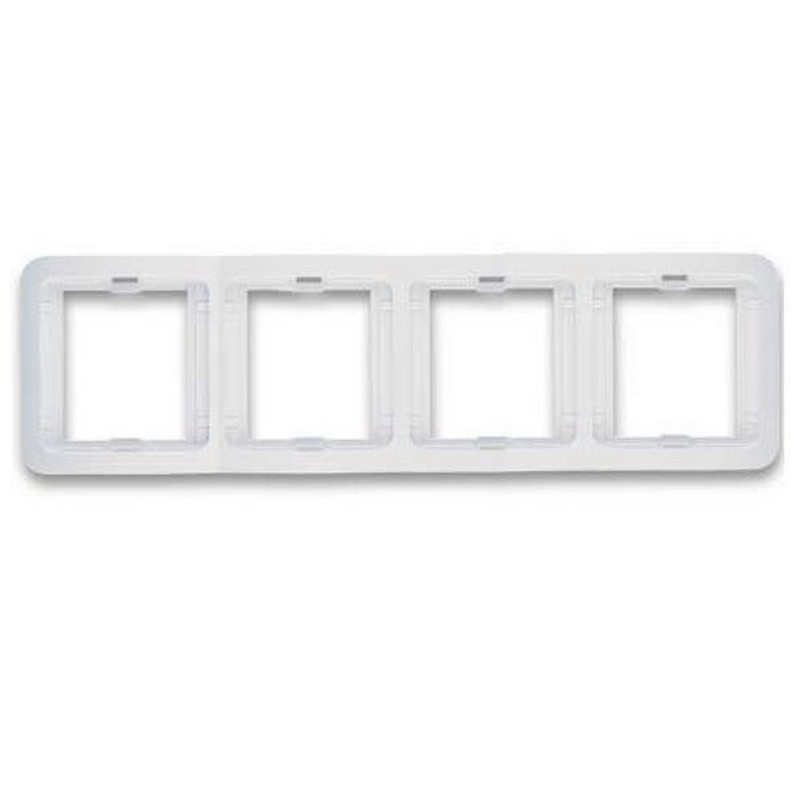 Рамка 4-мест. гориз. бел. MAKEL Mimoza 22039