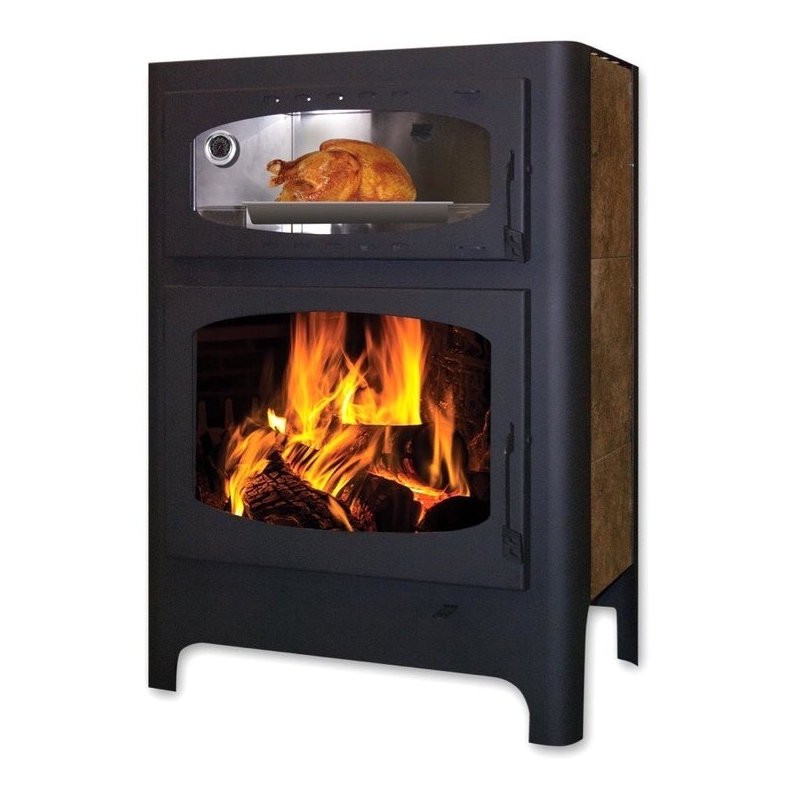 Печь-камин "БАВАРИЯ" с плитой "ЭКО"