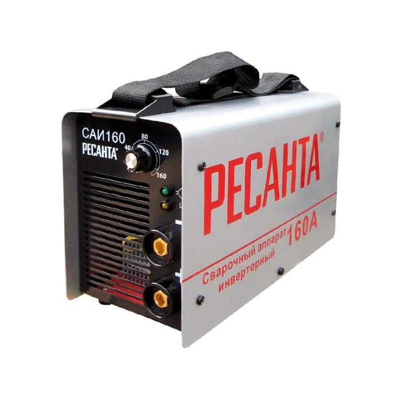 Сварочный аппарат инверторный РЕСАНТА САИ 160, 10-160А электрод-4мм 4кг