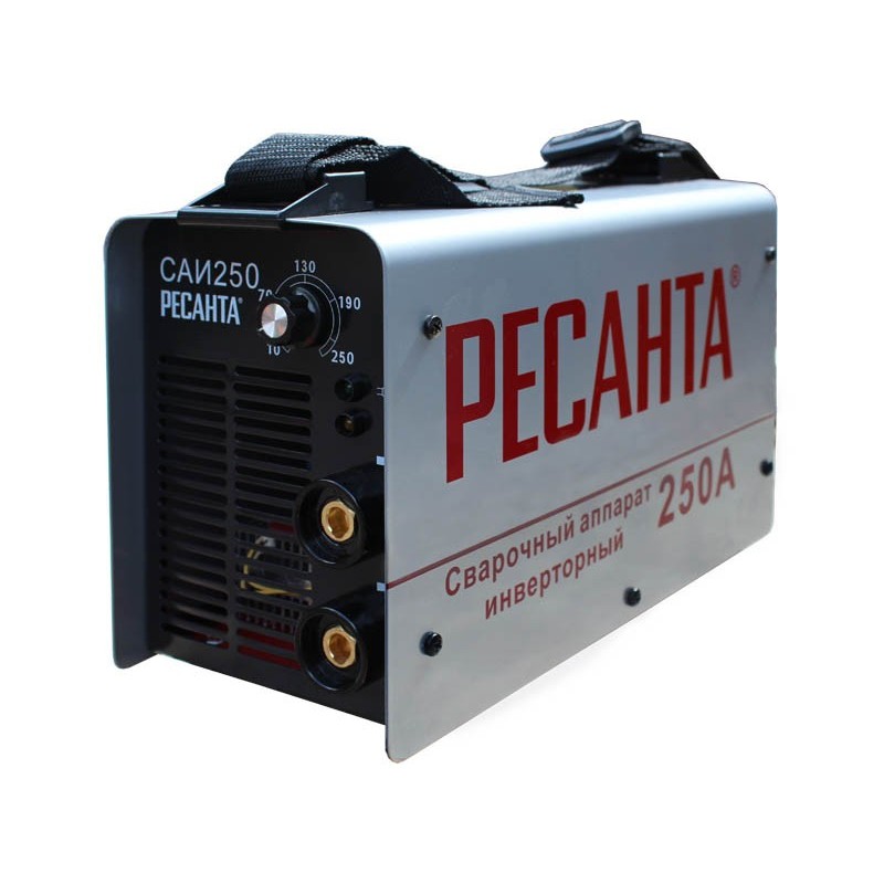 Сварочный аппарат инверторный РЕСАНТА САИ 250, 10-250А электрод-6мм 5кг