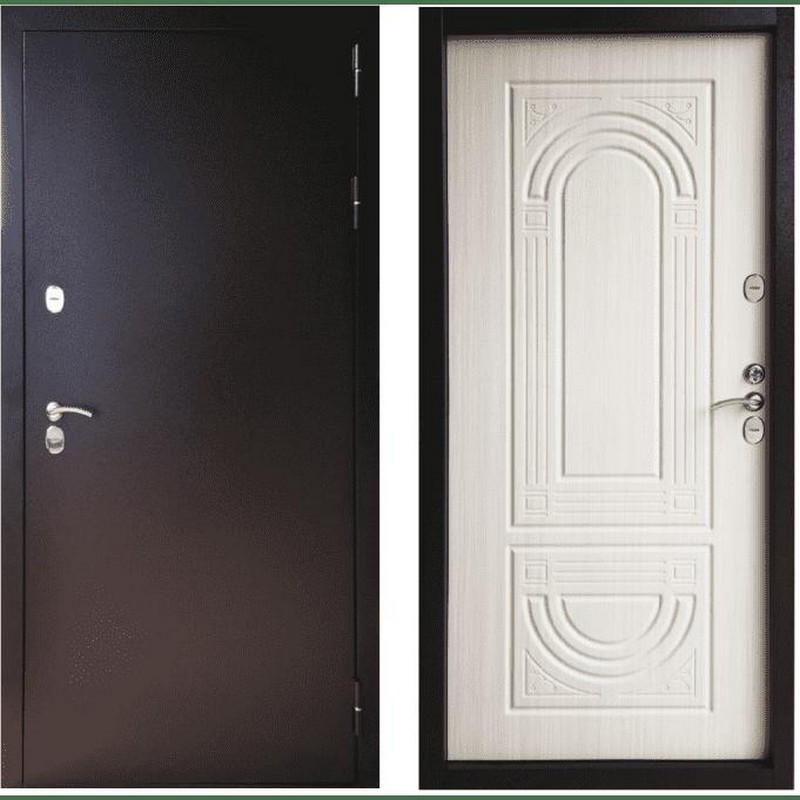 Дверь мет. Мастиф Термозверь 11 ФЛ-240 сандал белый 860 левая