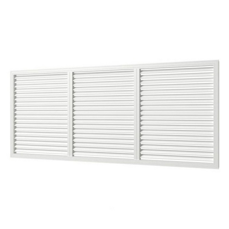 Решетка на радиатор декоративная пластик 3-секц.