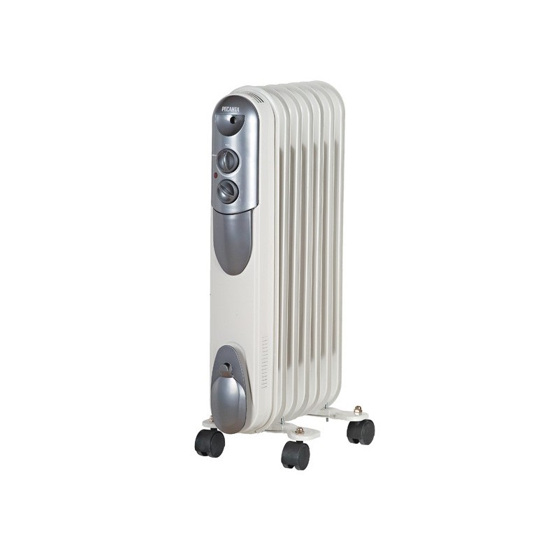 Масляный радиатор РЕСАНТА ОМПТ-7Н, 1500вт 7-секц. 370х650х140мм