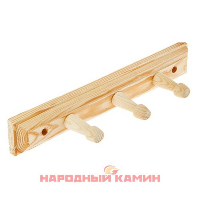 Вешалка 3-х рожковая В-3 (ольха)