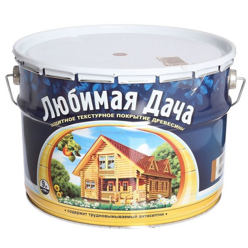 Антисептик "Любимая дача" тектурное покрытие орех 9,0л