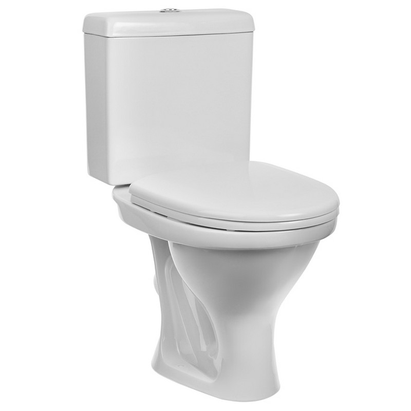 Унитаз компакт ФОРВАРД  бел  (с арматурой,кнопка,сиденье)