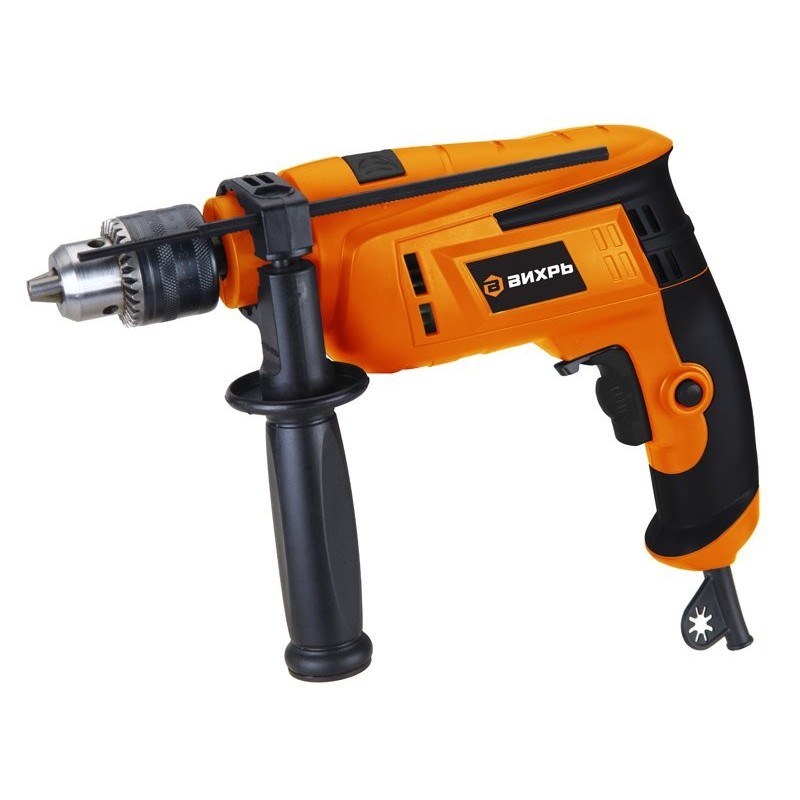 Дрель ударная ВИХРЬ ДУ-850, 850вт 2-реж 0-3000об/мин 13мм 1,9кг