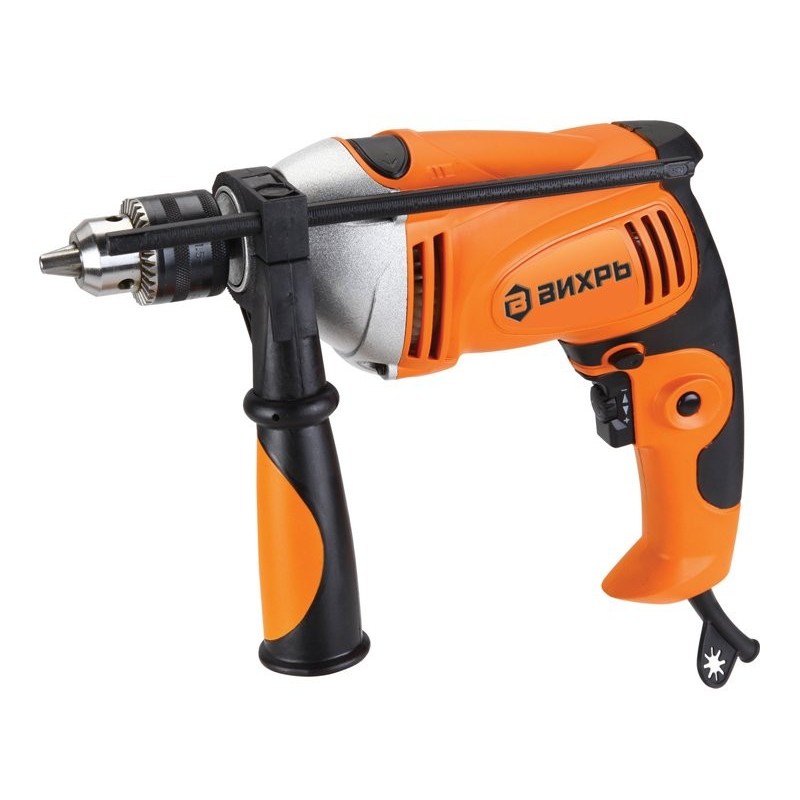 Дрель ударная ВИХРЬ ДУ-1100, 1100вт 0-3000об/мин 13мм 2,3кг