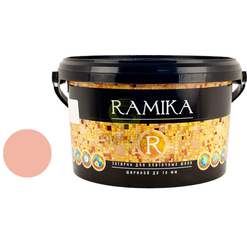 ЗАТИРКА  №008  РОЗОВЫЙ МРАМОР ВЕДРО 2 КГ "RAMIKA"