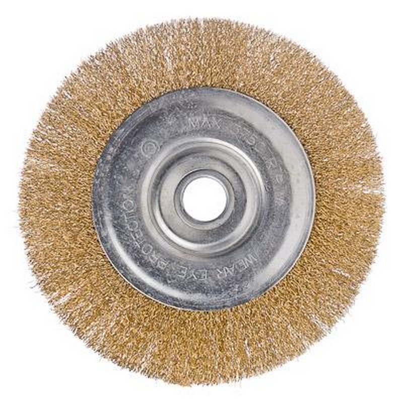 Кордщетка для МШУ 200/22мм плоская мягкая латунир. Ермак 656-058