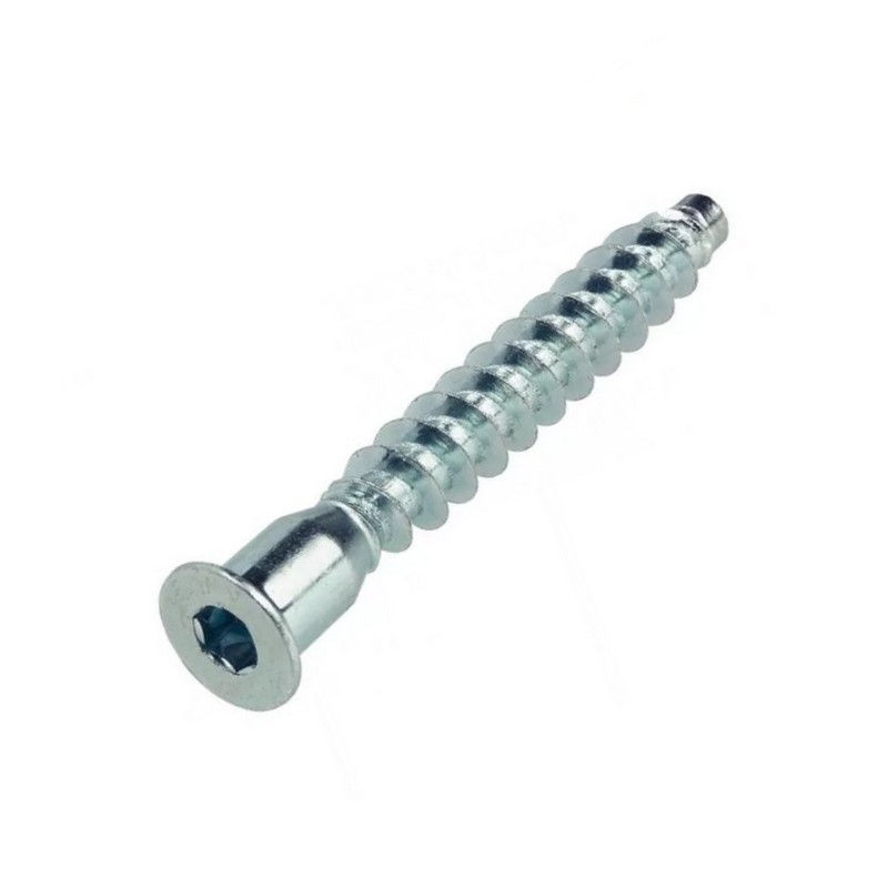 Стяжка меб. шурупная 5х50 головка под внутр.шестигр. (конфирмат) 