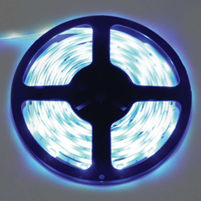 Лента св/д 12в SMD5050 14,4вт/м 60Led/м IP20 хол.дневной 6000K 5м Ecola STD S2LD14ESB