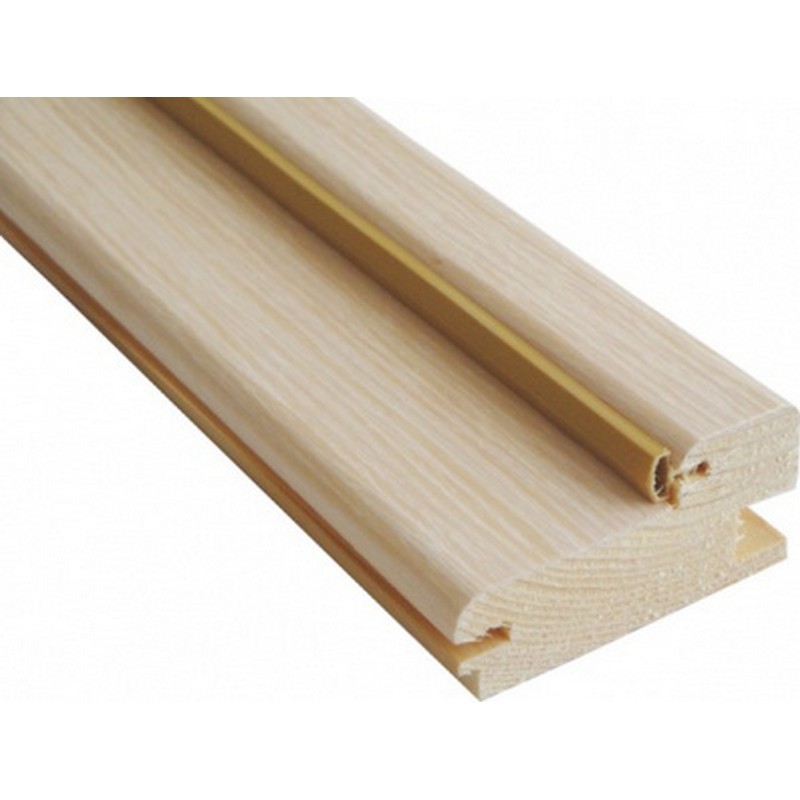 Дверная коробка МДФ Слоновая кость (26х70) 3D квадратный профиль с упл.