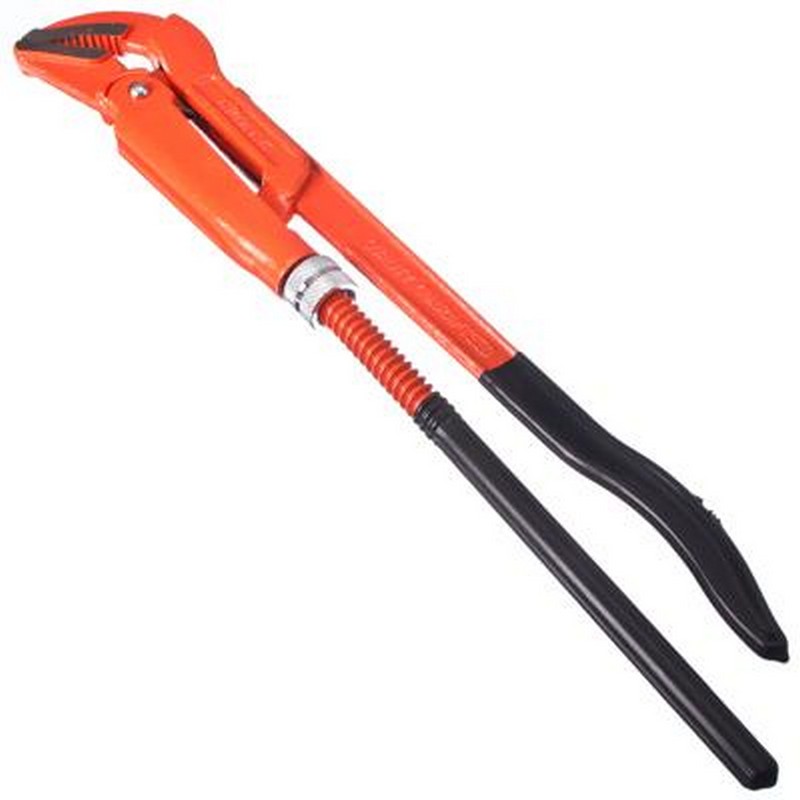 Ключ трубный рычажный 1 1/2" изогн.губы ЕРМАК 655-018