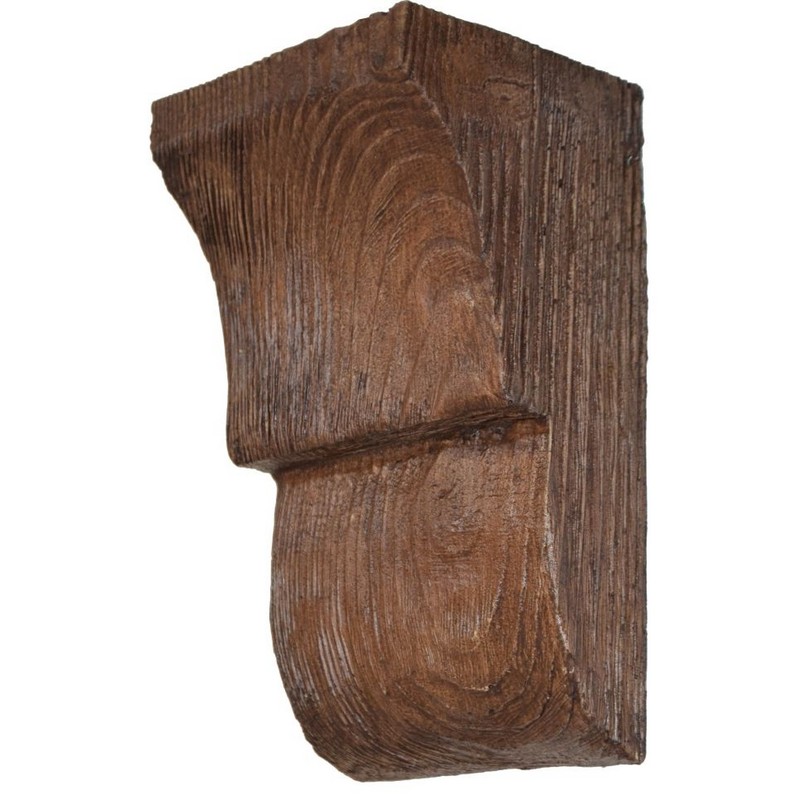 Консоль "Рустик" для балки 120х120 (90х105х165) дуб темный