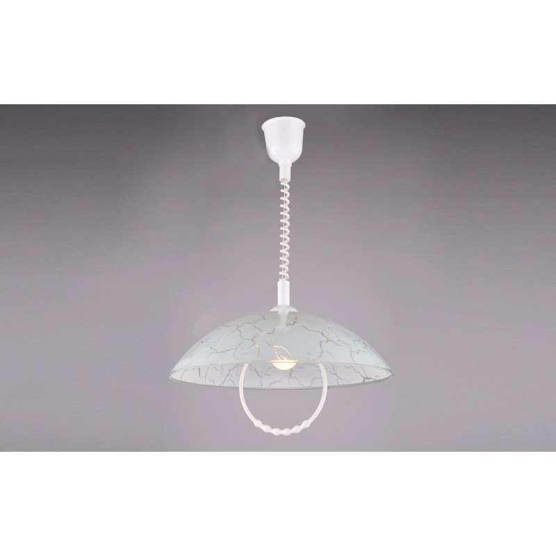 Светильник РС-025 Белый мрамор (д.360)  (пластик, стекло, Е27)                                                              