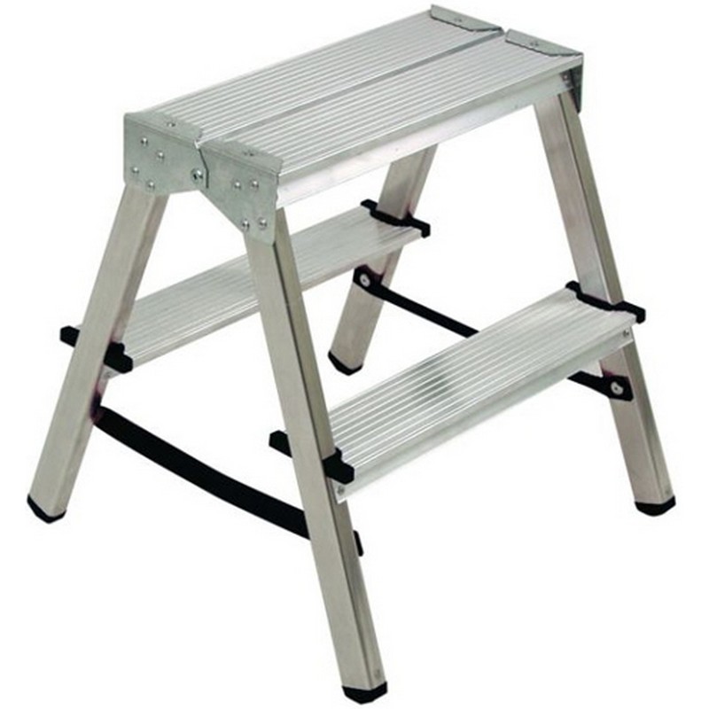 Стремянка алюм. 2 ступени двухсторонняя