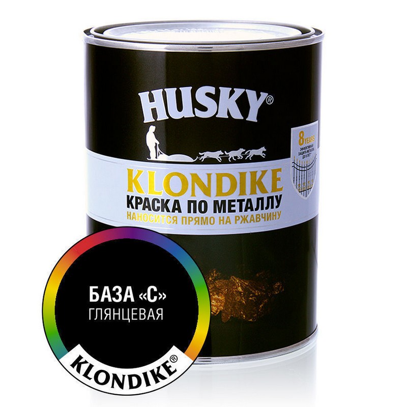 Краска по металлу глянцевая база С Husky Klondike 0,9 л