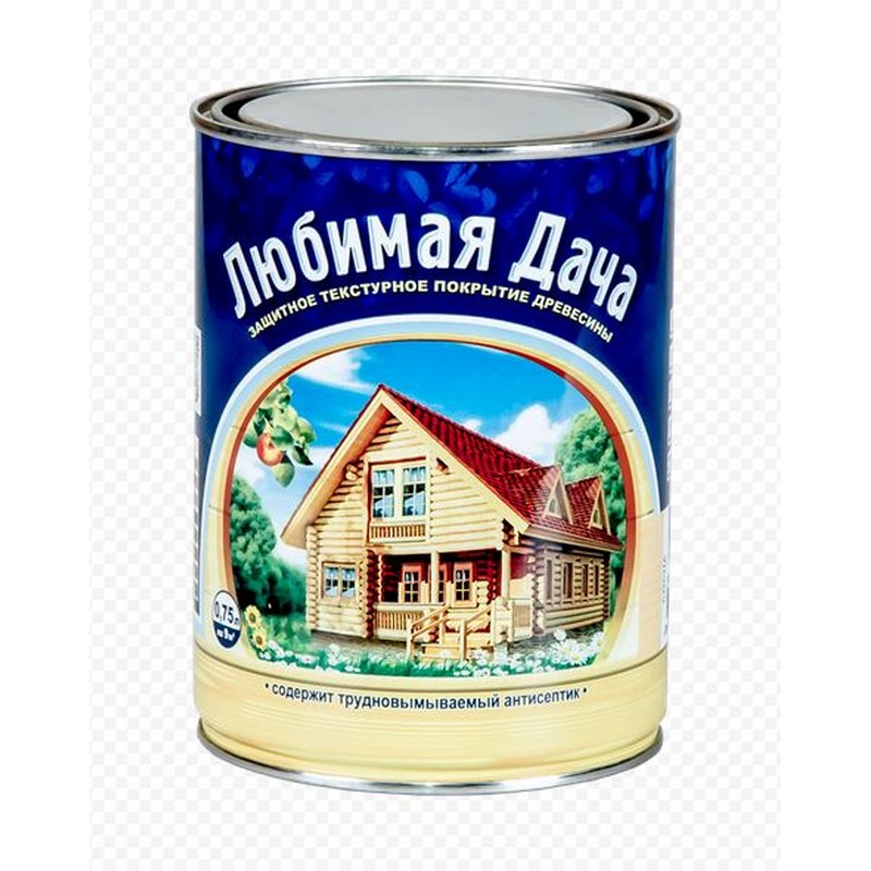 Антисептик "Любимая дача" тектурное покрытие орех 0,75л