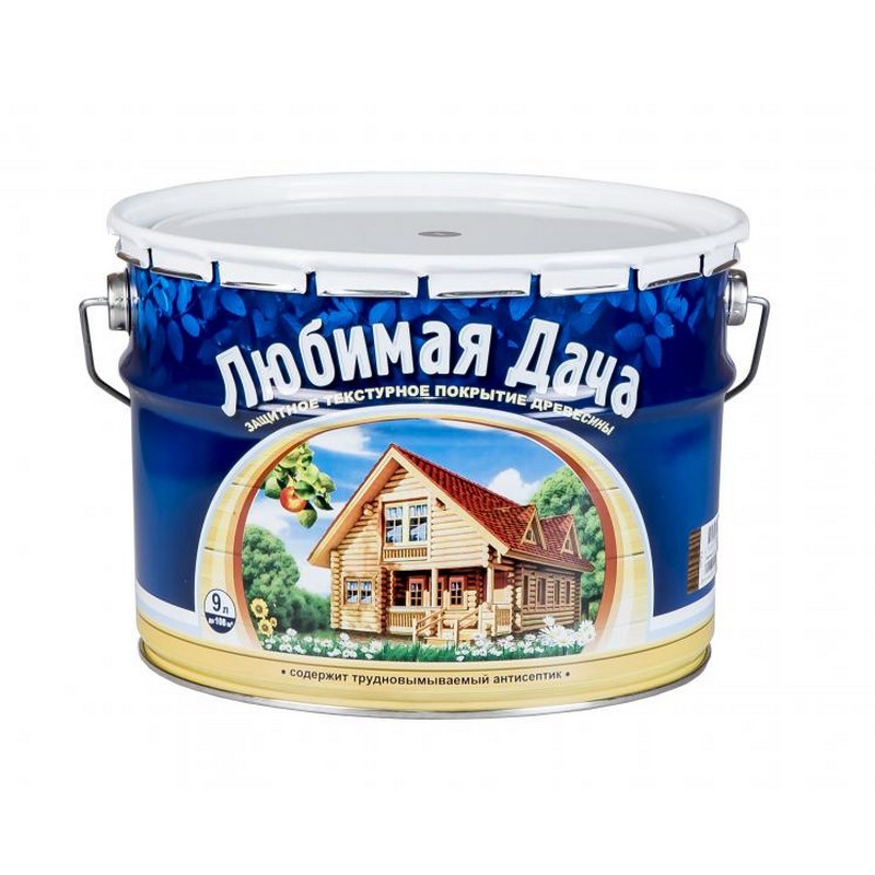 Антисептик "Любимая дача" тектурное покрытие сосна 9,0л