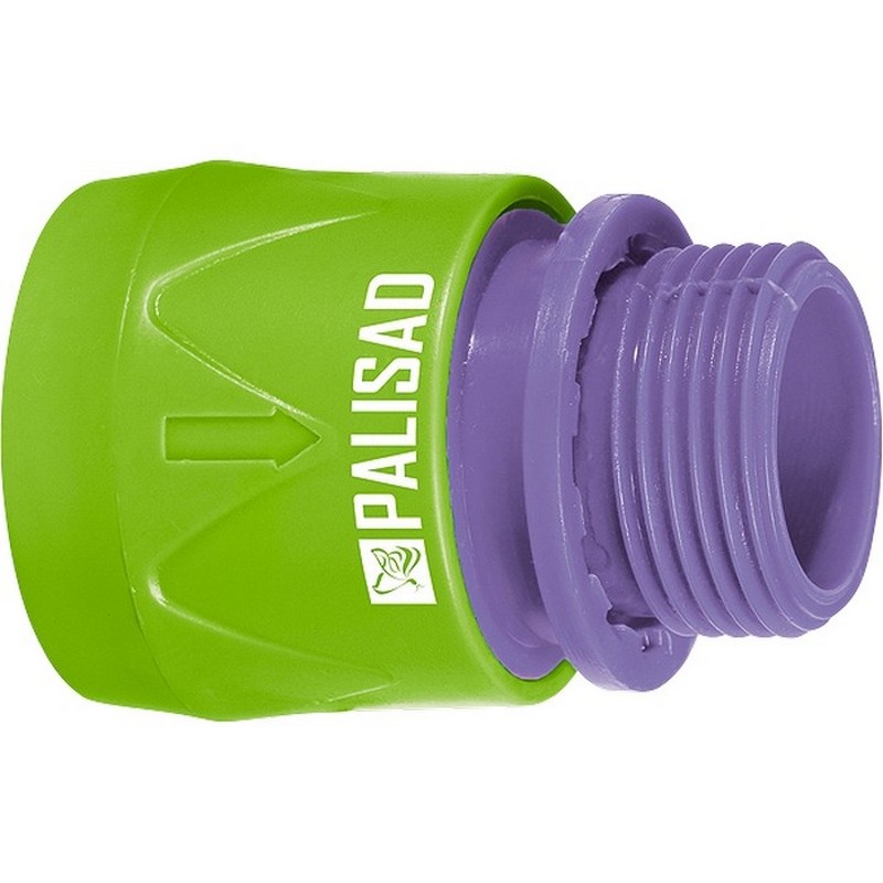 Соединитель быстросъемный пласт. внеш.резьба 3/4" PALISAD 66175