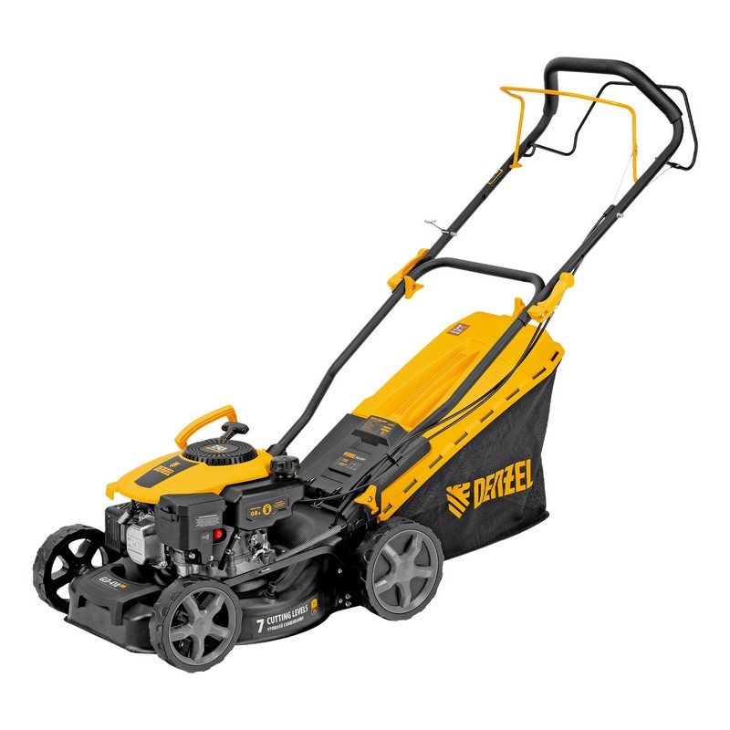 Газонокосилка бензиновая Denzel GLD-410SP-K, 3,5лс 41см 40л-ткань/пластик самоходная