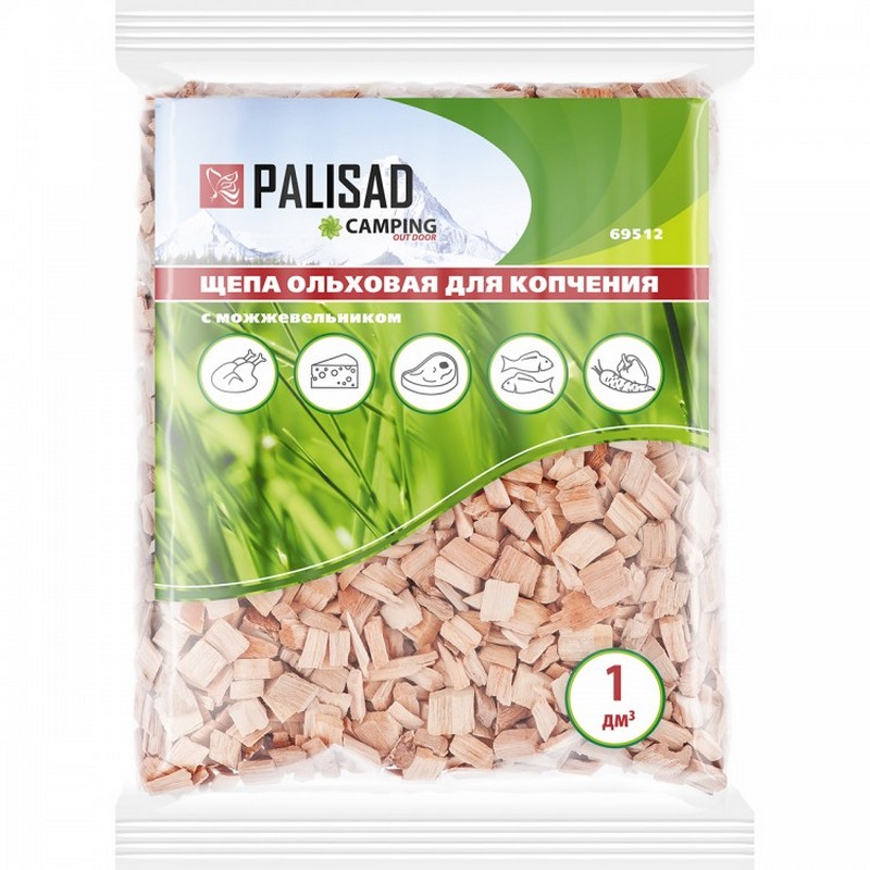 Щепа для копчения ольховая с можжевельником PALISAD 69512