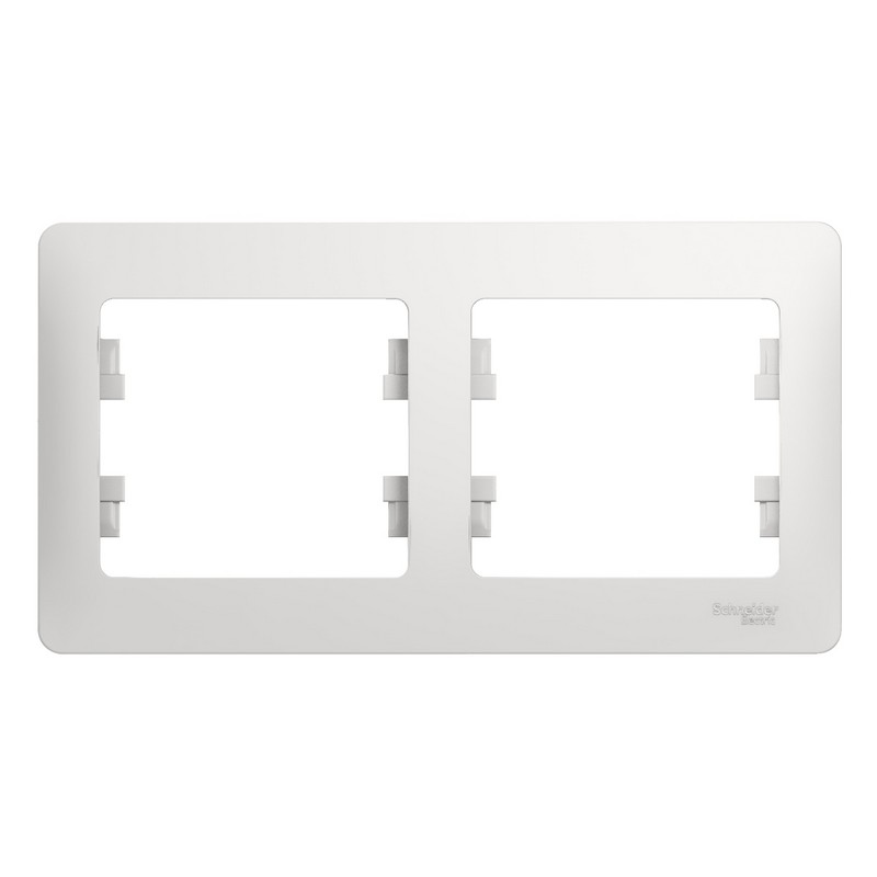 Рамка 2-мест. гориз. белая Schneider Electric GLOSSA GSL000102