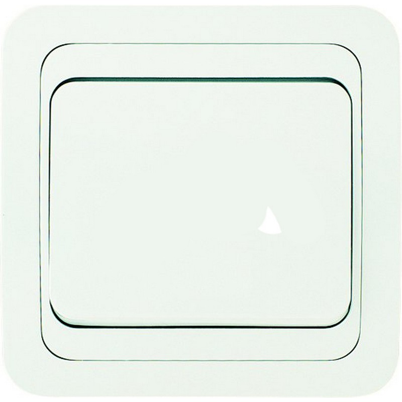 Переключатель проходной с/у 1-кл. белый/белый MAKEL Mimoza 12005