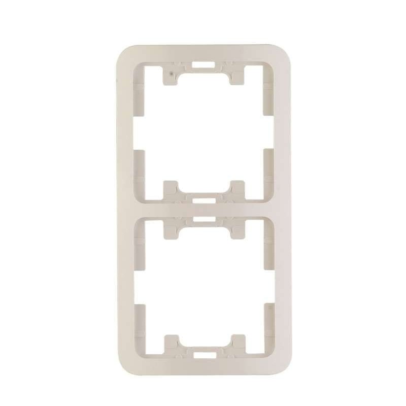 Рамка 2-мест. верт. белая MAKEL Mimoza 22032