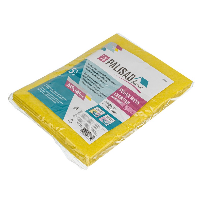 Салфетки вискозные универсальные 300х380мм (5шт) Home Palisad 923245