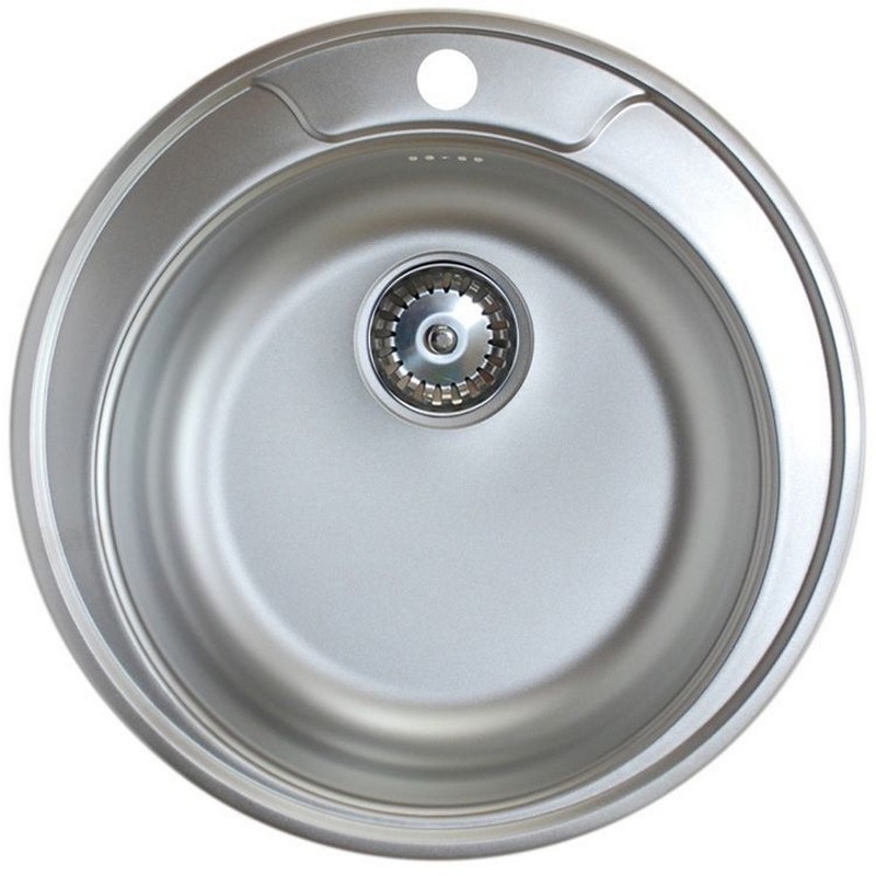 Мойка врезная нерж. M490 0,6*165