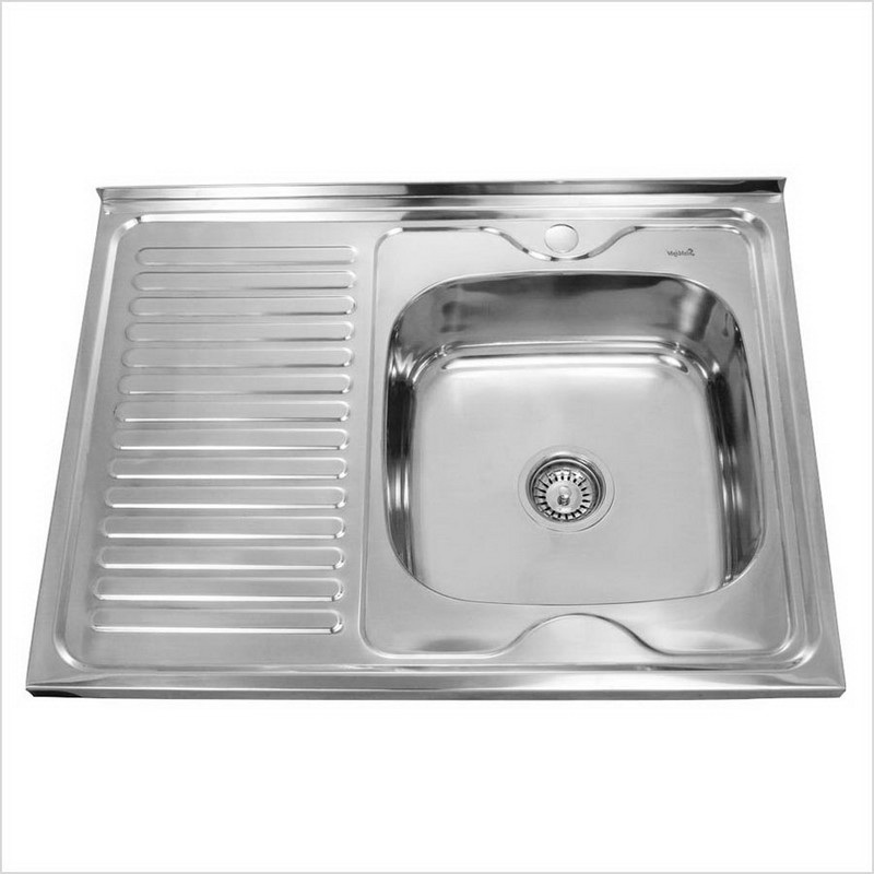 Мойка накладная нерж. 60*80 ПР  0.4мм