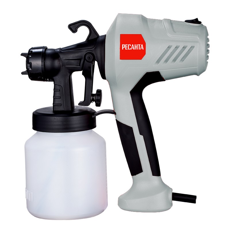 Краскопульт РЕСАНТА ЭКП-400, 400вт 0,7л/мин 1,7/2,5мм 0,8л