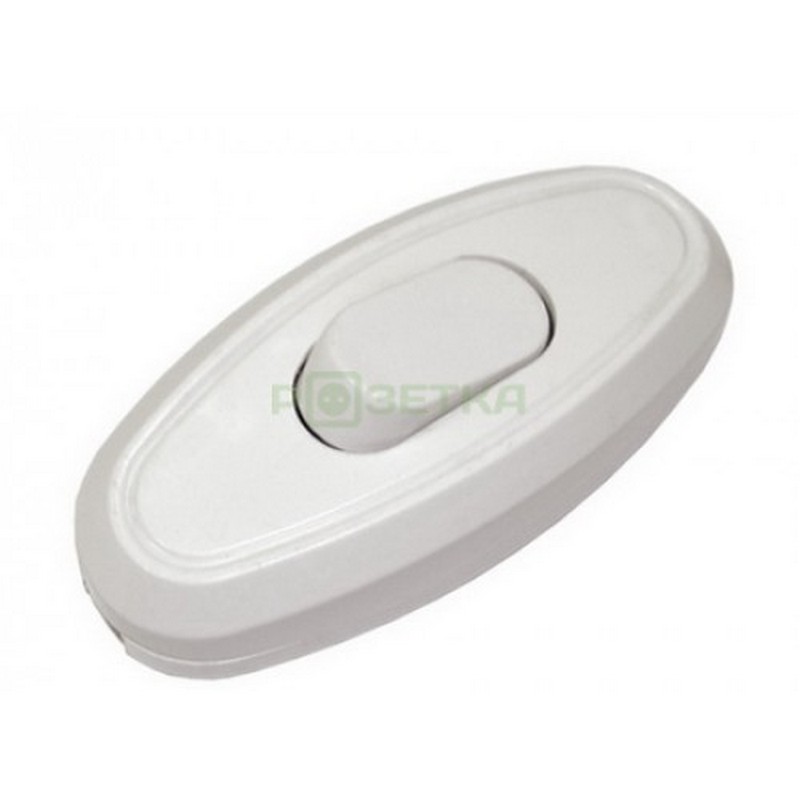 Выключатель на шнур белый 6А UNIVersal А106