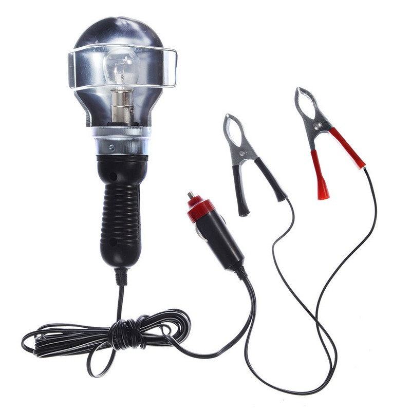 Светильник переносной метал. 12в в прикуриватель 15-6044B (CJJ310) (109)