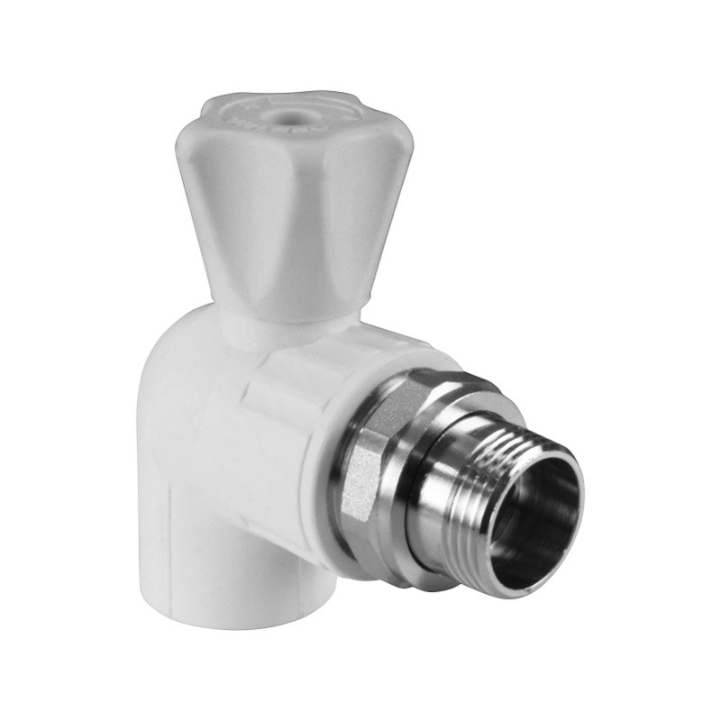 Кран шаровый для  радиатора угловой 25-3/4 нр