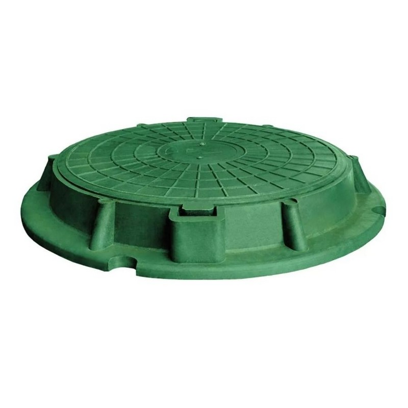 Люк Газонный лёгкий 735*55 зелёный 1,5 т