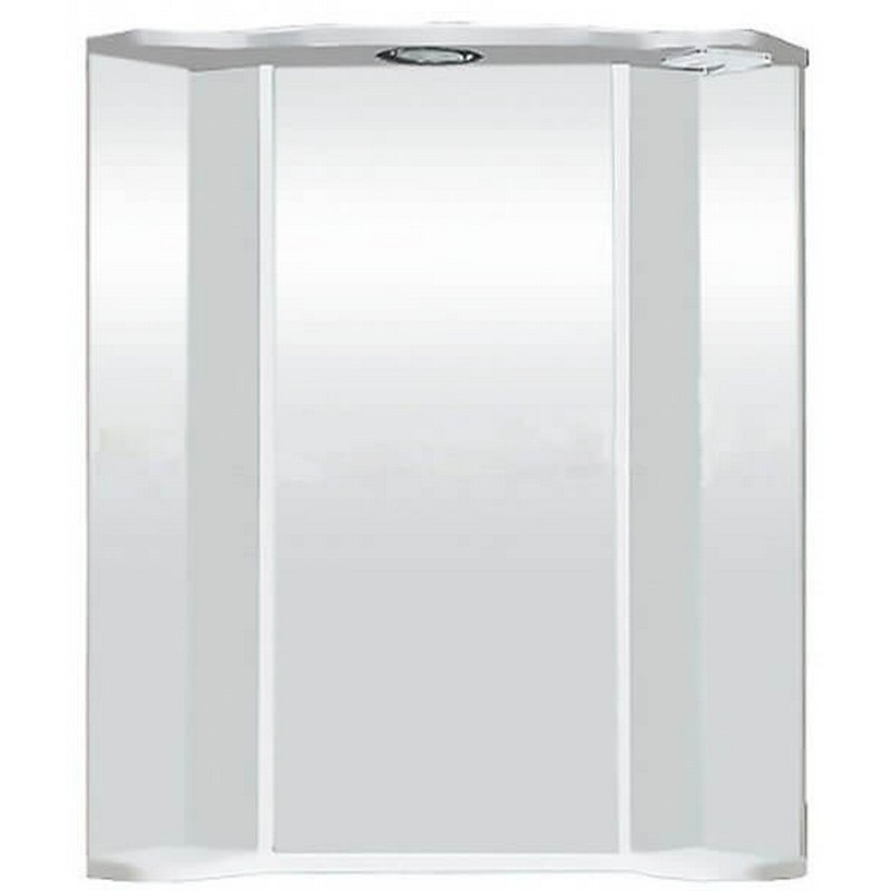 Шкаф зеркальный"ЭЛЕГИЯ"  угловой свет 10039