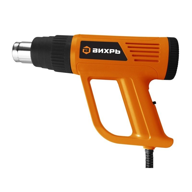 Фен строительный ВИХРЬ ТП-2000, 2000вт 350/550гр 250/550л/мин
