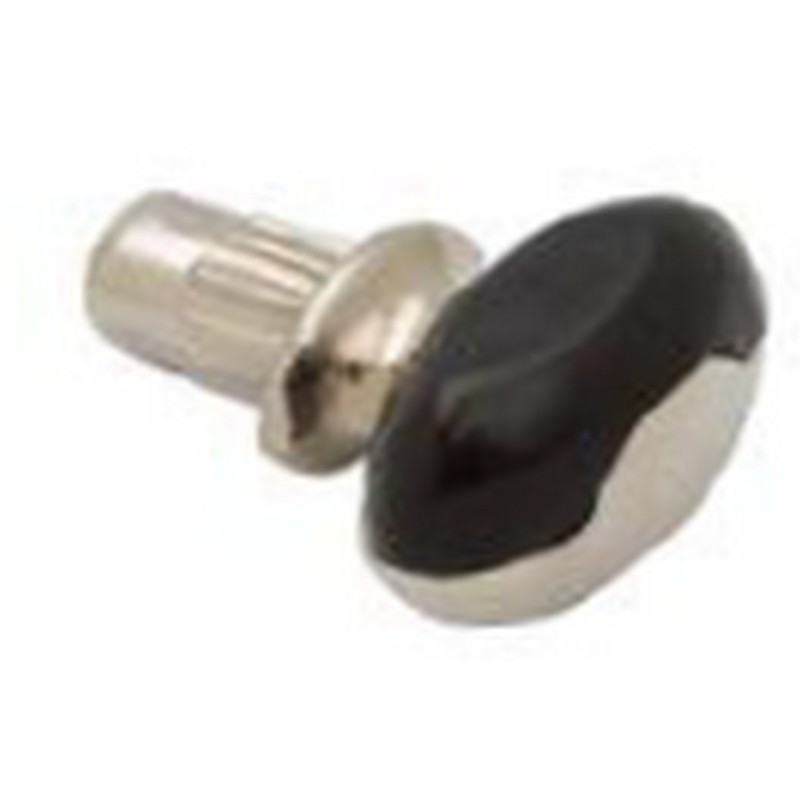 Полкодержатель для стеклянных полок d-5мм с прорезин.накладкой PD GW