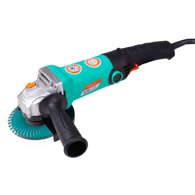 Шлифмашина угловая STURM AG90112, 125мм 1100вт повыш.пылезащ. удлин.рук.