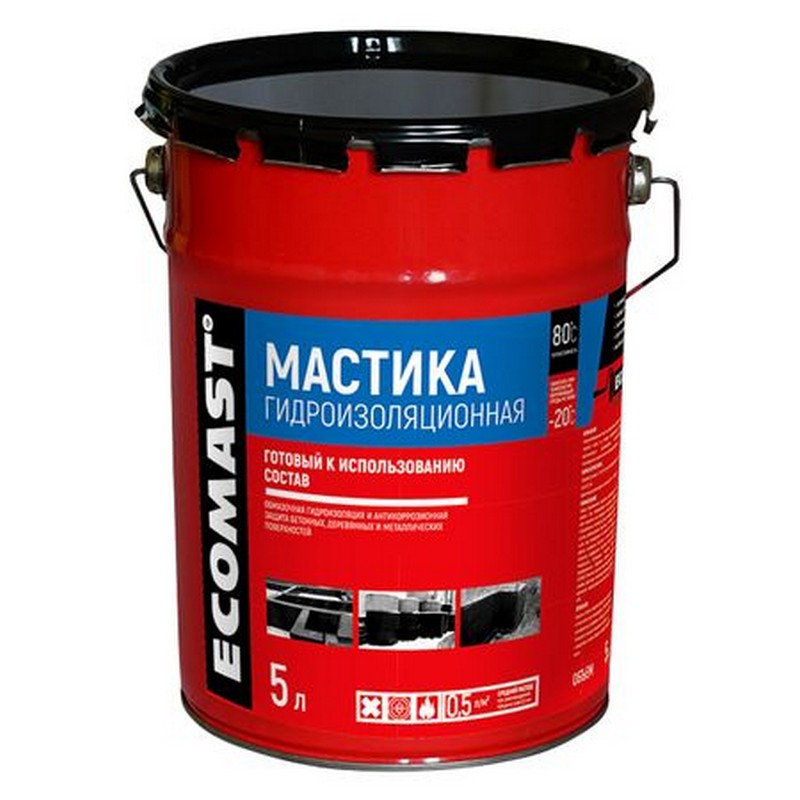 Мастика гидроизоляционная 4 кг COLORIT