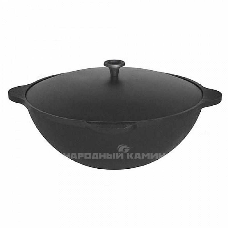 Казан чугунный 12 л. с крышкой (Везувий)