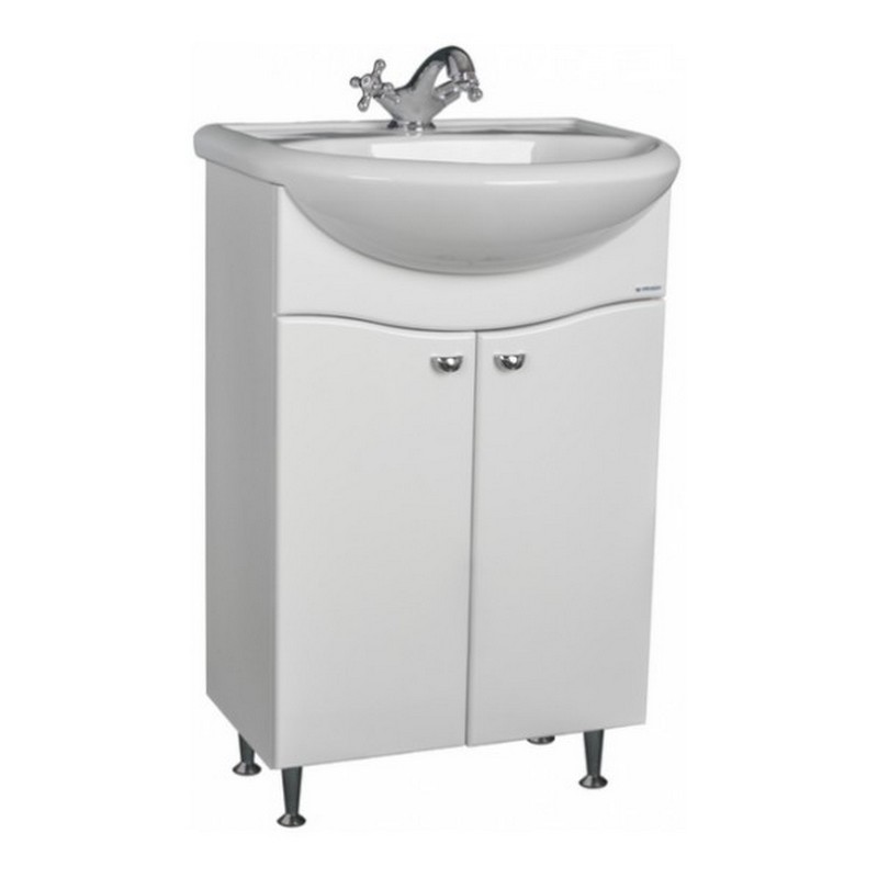 Тумба под умывальник "Уют 50 Волна" без ящика АЙСБЕРГ DA1012T