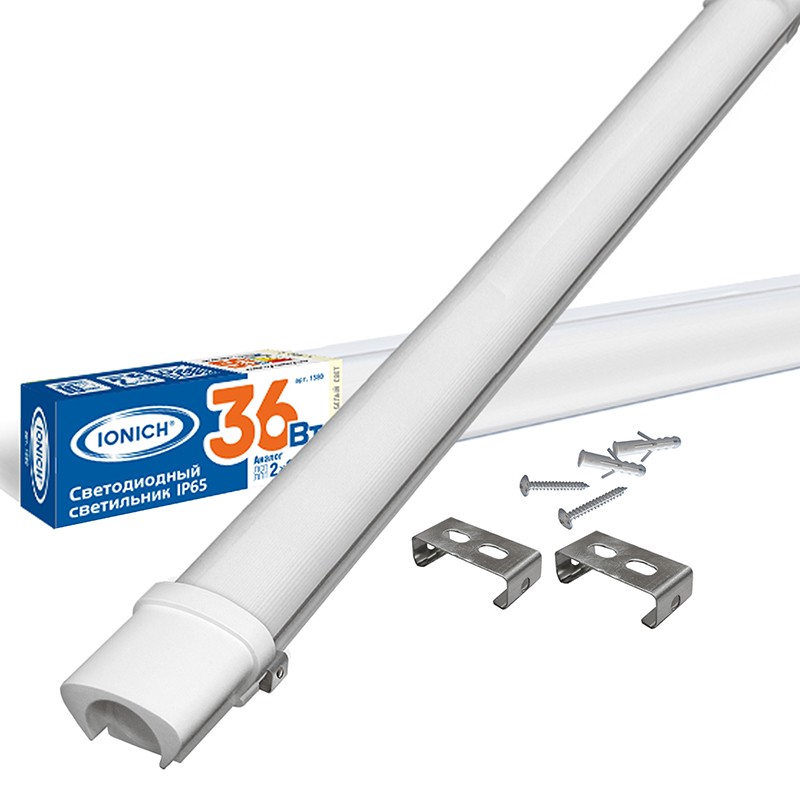 Светильник LED 18вт 600мм 6500К 1500лм IP65 ДСП600 IONICH 2028