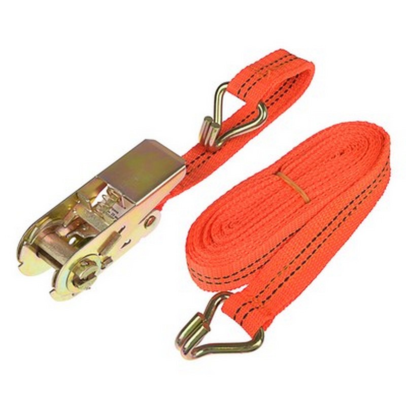 Стяжка груза с храповиком, 5м, шир.ленты 25мм, 500/900кг NEW GALAXY